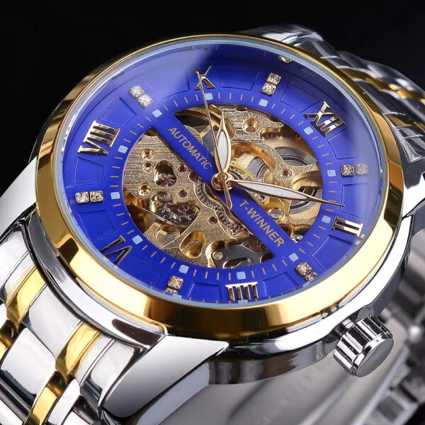 Men's Fashion Hollowed-out Waterproof Mechanical Watch - Image 3