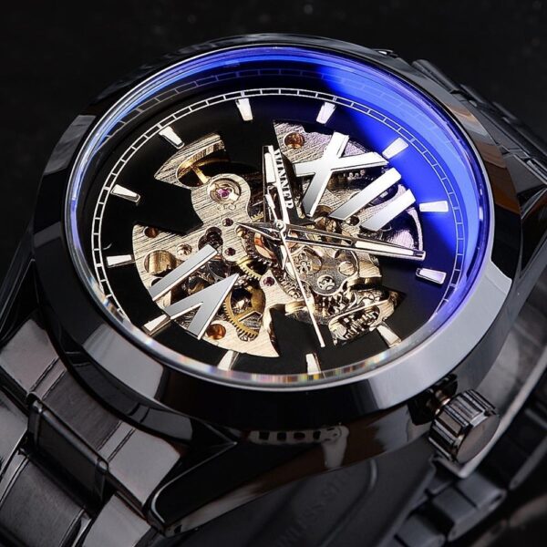 Men's Hollowed-out Waterproof Automatic Mechanical Watch - Image 2