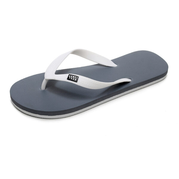 Men's Trendy Rubber Non-slip Fashion Flip-flop Beach Slippers - Image 9