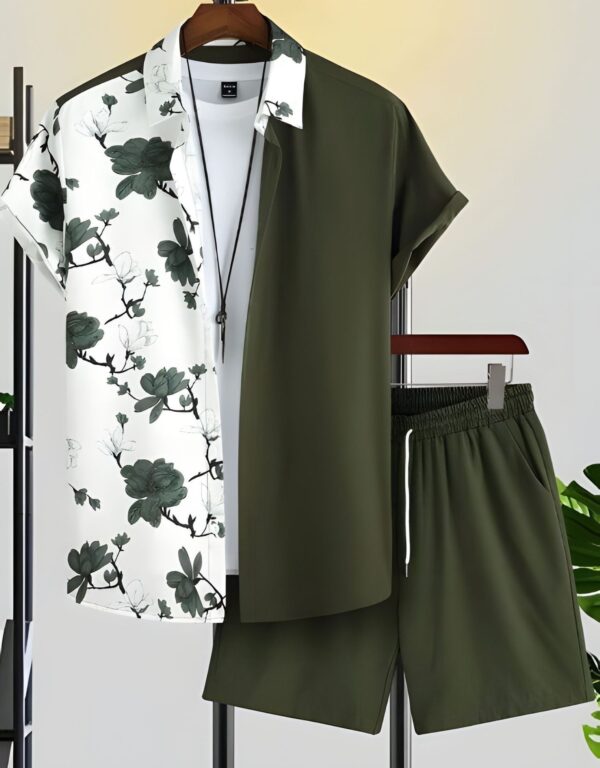 Beach Style Short Sleeve Shirt Men's Suit - Image 9
