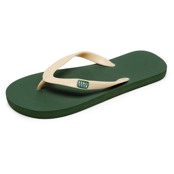 Men's Trendy Rubber Non-slip Fashion Flip-flop Beach Slippers - Image 7