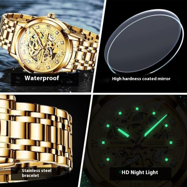 Men's Automatic Mechanical Hollowing Watch - Image 3