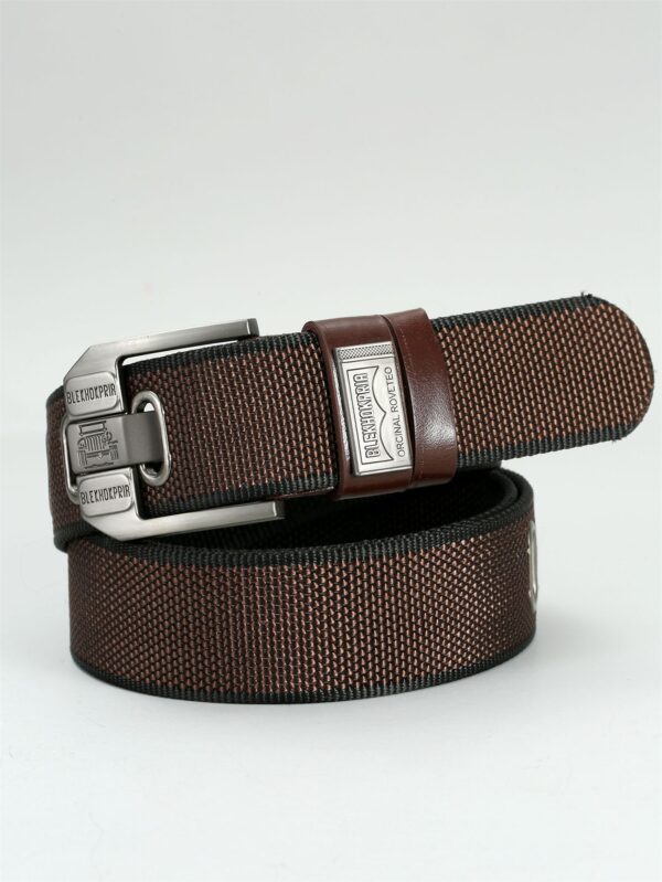 Pin Buckle Canvas Belt Cargo Pants Casual Retro Decorative Belt Fashion Men - Image 8