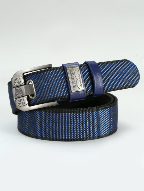 Pin Buckle Canvas Belt Cargo Pants Casual Retro Decorative Belt Fashion Men - Image 9