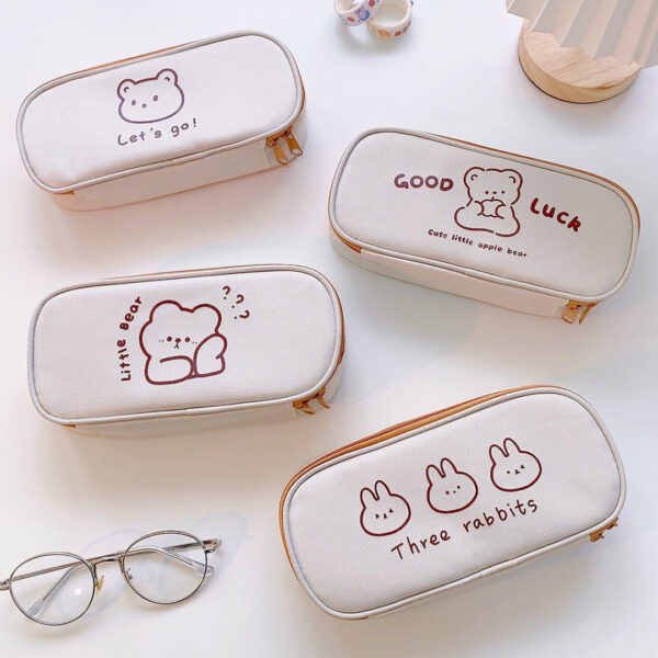 Literature And Art Oxford Cloth Student Pencil Bag Stationery Box - Image 4