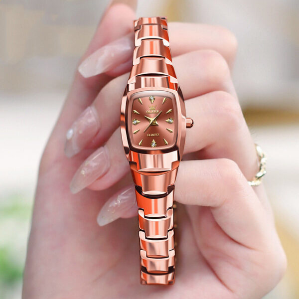 Tungsten Steel Quartz Watch Women's Watch Fashion - Image 3