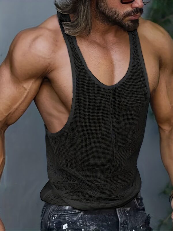 Solid Color Bottoming Shirt Outer Wear Casual Knitted I-shaped Vest - Image 9