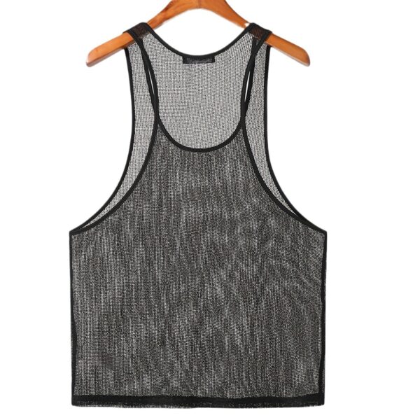 Solid Color Bottoming Shirt Outer Wear Casual Knitted I-shaped Vest - Image 2