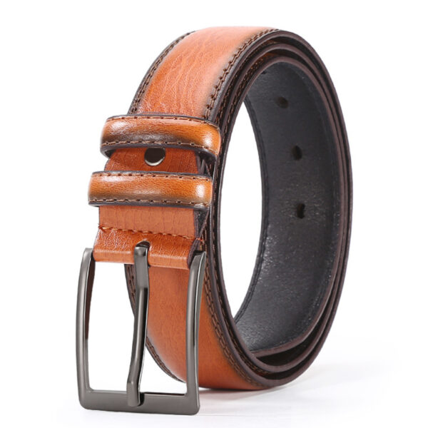 European And American Fashion Men's Business Belt 2018 New Creative Gifts Belt Laser Logo Factory Wholesale - Image 8