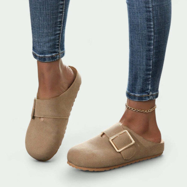 Women's Closed Toe Low Top Canvas Slippers - Image 5