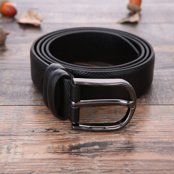 European And American Fashion Men's Business Belt 2018 New Creative Gifts Belt Laser Logo Factory Wholesale - Image 2