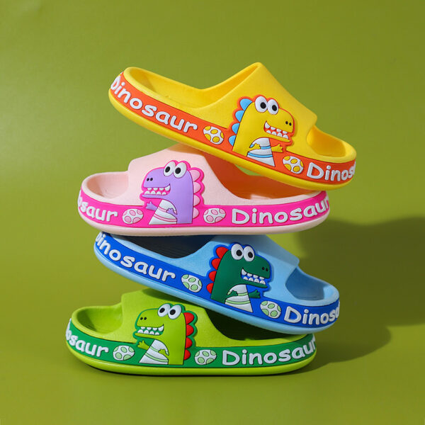 Children's Slippers Children's Shoes Cartoon Dinosaur Slippers - Image 2