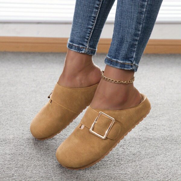 Women's Closed Toe Low Top Canvas Slippers - Image 2