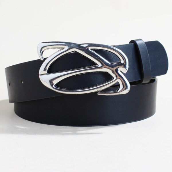 Casual Trend Silver Buckle Belt - Image 6