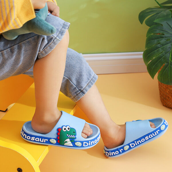 Children's Slippers Children's Shoes Cartoon Dinosaur Slippers - Image 3