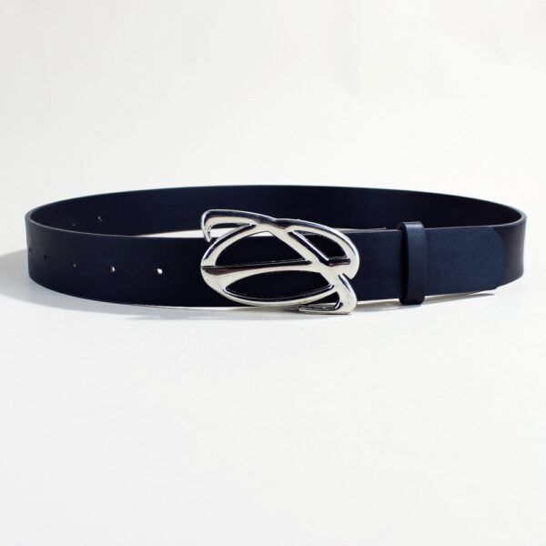 Casual Trend Silver Buckle Belt - Image 2