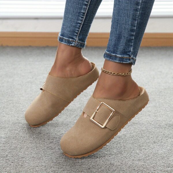 Women's Closed Toe Low Top Canvas Slippers - Image 3