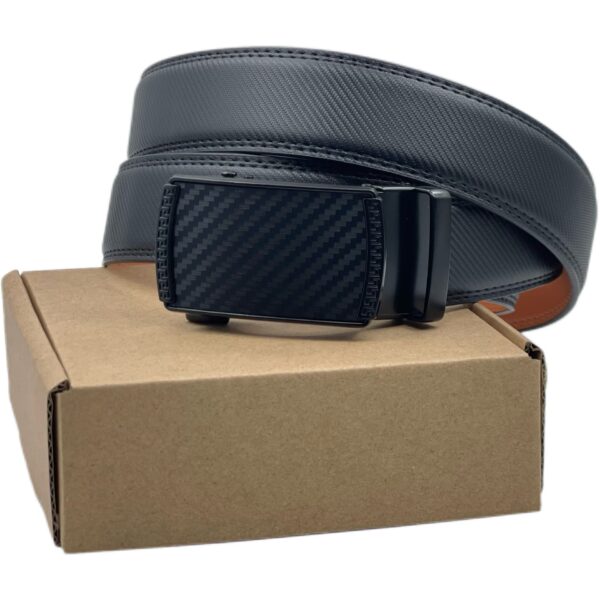 Men's Leather Belt Versatile Cowhide Automatic Buckle - Image 2
