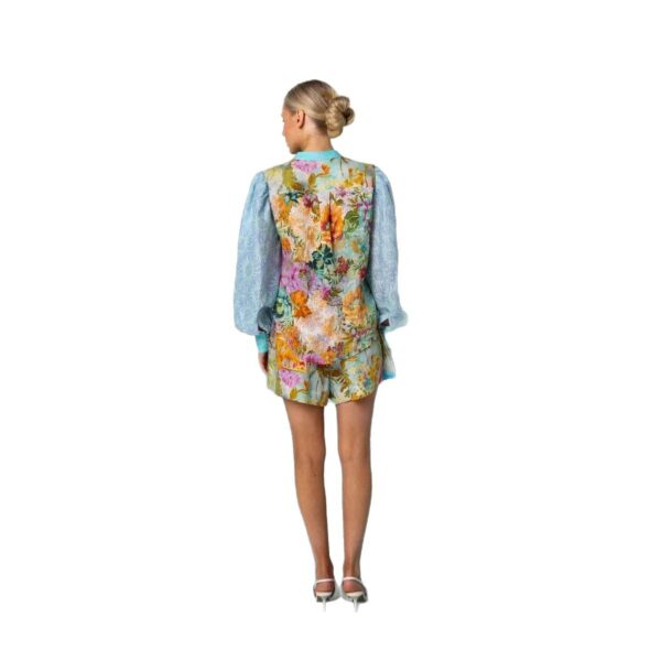 Casual Long Linen Sleeves Shirt Shorts Suit - Image 5
