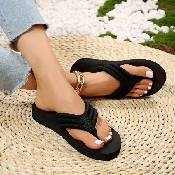 Women's Non-slip Flat Slippers Women's Flip Flops Plus Size - Image 3