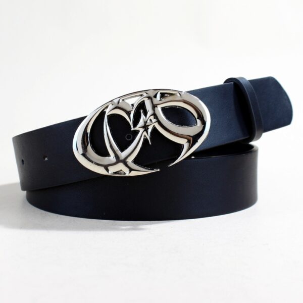 Casual Trend Silver Buckle Belt - Image 7