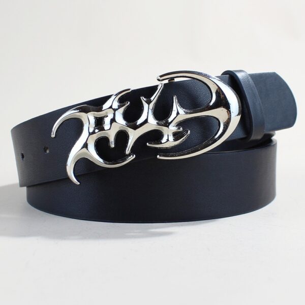 Casual Trend Silver Buckle Belt - Image 5