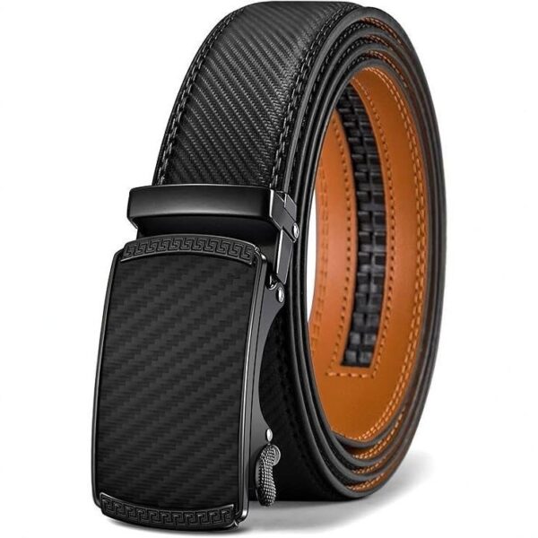 Men's Leather Belt Versatile Cowhide Automatic Buckle - Image 8