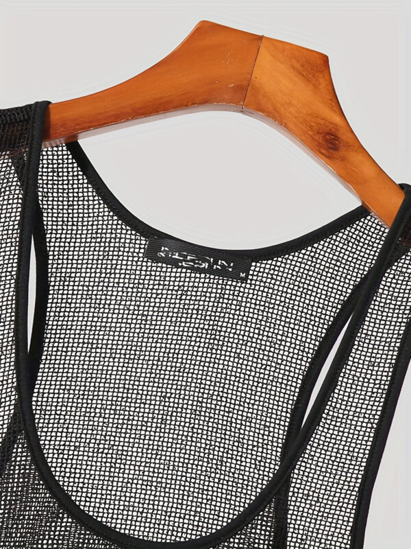 Solid Color Bottoming Shirt Outer Wear Casual Knitted I-shaped Vest - Image 10