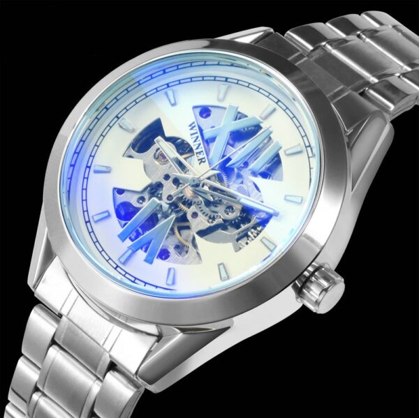 Men's Hollowed-out Waterproof Automatic Mechanical Watch - Image 6