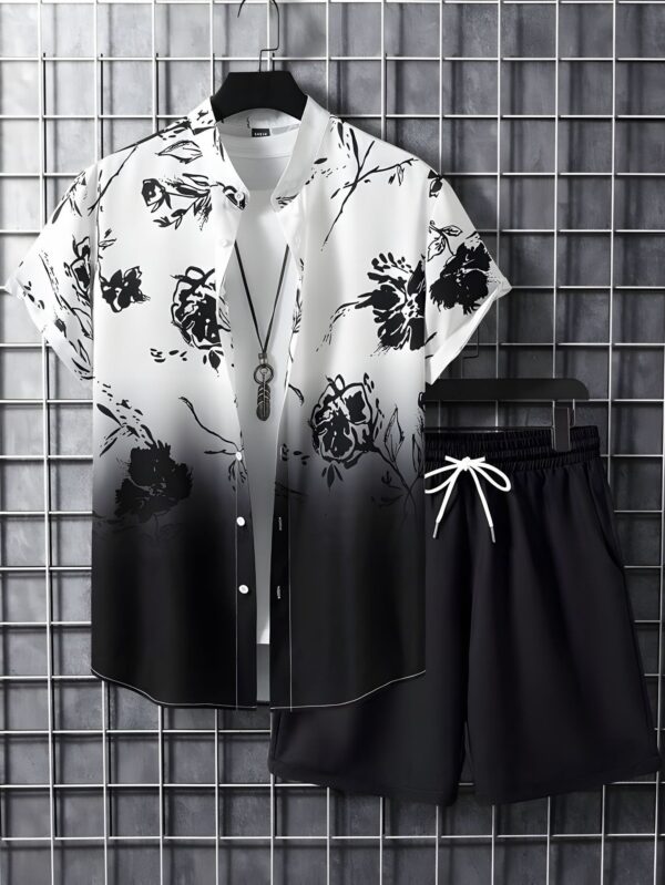 Beach Style Short Sleeve Shirt Men's Suit - Image 5