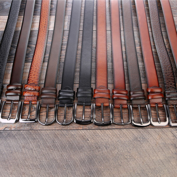 European And American Fashion Men's Business Belt 2018 New Creative Gifts Belt Laser Logo Factory Wholesale - Image 3