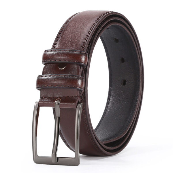 European And American Fashion Men's Business Belt 2018 New Creative Gifts Belt Laser Logo Factory Wholesale - Image 7